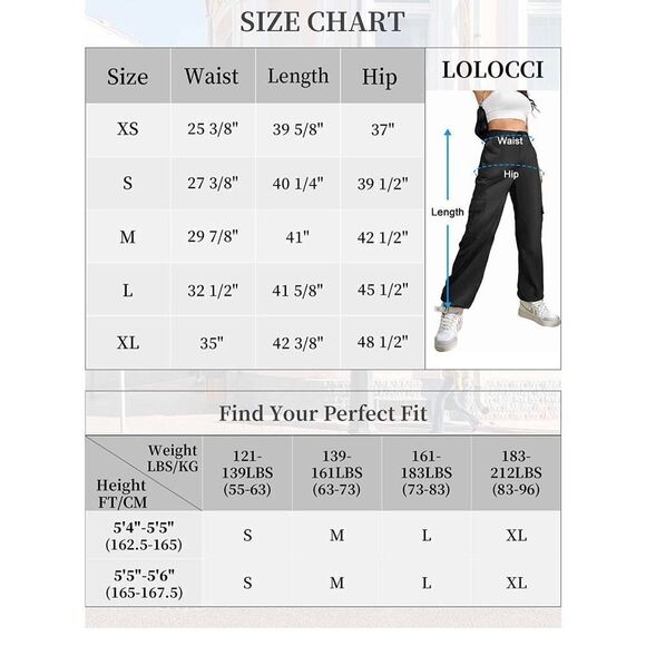 NEW Cargo Pants High Waisted Tactical Streetwear XL 35 - Picture 4 of 4